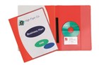 Marbig Premier Insert Flat File A4 Clear Front Red 10 per Pack