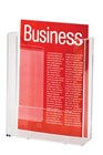 Esselte Brochure Holder Single Tier Wall Mount A5 Clear