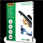 Fellowes Laminating Pouches 100 Micron A4 100 Pack