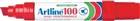 Artline 100 Permanent Marker Chisel Red 6 per Box