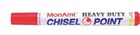 Mon Ami Permanent Marker Chisel Red Each 12 per Box