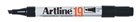 Artline 19 Industrial Marker Chisel Black 12 per Box