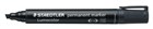 Staedtler 350 Lumocolor Permanent Marker Chisel Point Black 10 per Box