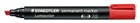 Staedtler 350 Lumocolor Permanent Marker Chisel Point Red 10 per Box