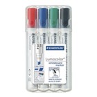 Staedtler Whiteboard Marker Chisel Point Assorted 4 Wallet