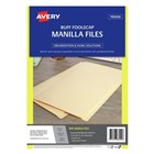 Avery Manilla Folder Buff Foolscap 20 Pack