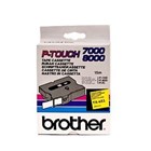 Brother TX651 Labelling Tape 24mmx15m Black on Yellow