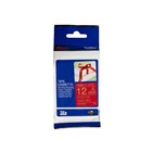 Brother TZeRW34 Labelling Tape 12mmx4m Gold on Wine Red