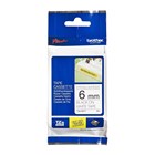 Brother TZeS211 Strong Adhesive Tape 6mm Black on White