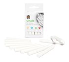 Educational Colours Dustless Chalk 12pcs White
