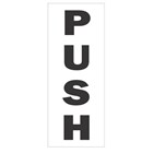 Sign Push Plastic