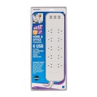Jackson 10 Way 6 USB PBoard 1m