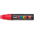 Uni Posca Marker Chisel Point Red 15mm Each