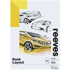 Reeves A3 Bank Layout Pad 60gsm 50 Sheets Pkt3