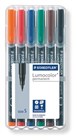 Staedtler Lumocolour Superfine Permanent Markers 6 Pack