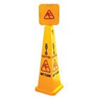 Sabco Caution Wet Floor Cone 1170mm Each