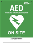 Aero Poly AED On Site Wall Sign