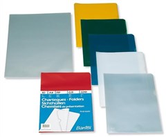 Bantex Letter File 011mm A4 Clear 100 Box