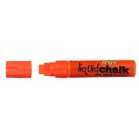 Texta Marker Liquid Chalk Dry Wipe Chisel 15mm Orange