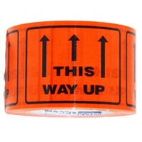 Stylus Packaging Labels 75mmx50M Flouro Orange Roll