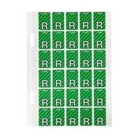 Avery 44418 Top Tab Colour Code R Lt Green Sheet Labels Pk150