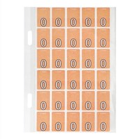 Avery Coding Label 0 Orange with Stripe 150 Pack