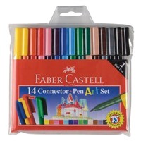 Faber Castell Connector Markers Assorted 14 Pack