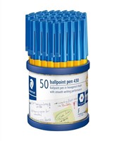 Staedtler 430 Ballpoint Pen Fine Blue 50 Pack