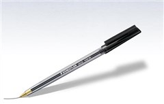 Staedtler 430 Ballpoint Pen Stick Medium Black 3 Pack
