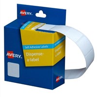 Avery Labels Self Adhesive Square 19x19mm White 900 Pack