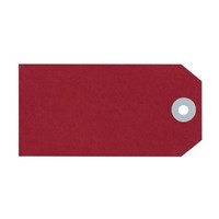 Avery Shipping Tags 108x54mm Size 4 Red 100 Pack