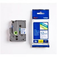 Brother Labelling Tape 12mmx8m Blue on Clear