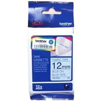 Brother Fabric Labelling Tape 12mmx3m Blue on Blue