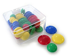 VisionChart Whiteboard Magnets 20mm 30mm 40mm 48 Pack