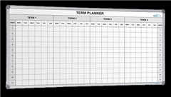 VisionChart Whiteboard Magnetic School Planne 2400x1200mm