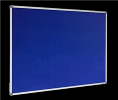 VisionChart Wool Felt Pinboard 1200x900mm Royal Blue