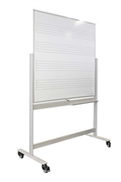 Whiteboard Mobile Magnetic Music Board 1200x1200mm