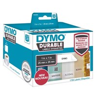 Dymo LabelWriter Durable Labels 25x25mm White 2 Pack