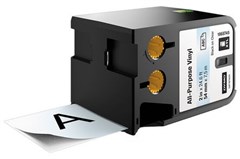 Dymo XTL All Purpose Label Vinyl Black on Clear 54mm Each