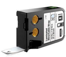 Dymo XTL Wire and Cable Wrap Black on White 21 x 102mm Each