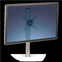Fellowes Monitor Arm Kit Single Sit Stand Workstation Silver