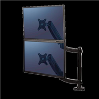 Fellowes Monitor Arm Platinum Series Dual Stacking Black