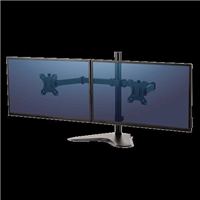 Fellowes Monitor Arm FreeStanding Dual Horizontal Black