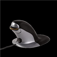 Fellowes Wired Mouse Penguin Ambidextrous Vertical Small