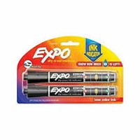 Expo Ink Indicator Whiteboard Marker Chisel Tip Black 2 Pack