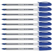 Paper Mate InkJoy Capped Ballpoint Pen Blue 10 Pack