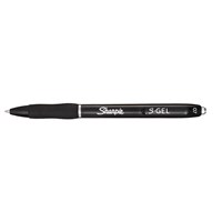 Sharpie SGel Pen 07mm Black Each 12 per Box