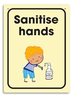 Wall Signage Sanitise Hands