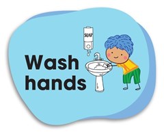 Signs Outdoor Memory Joggers Wash Hands
