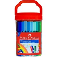 FaberCastell Connector Markers Assorted Jar 50